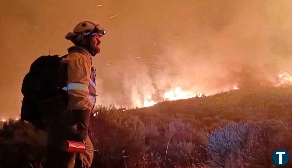 El incendio de Boca de Huérgano alcanza el nivel 2 de peligrosidad