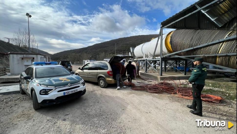 Siete detenidos por el robo de cable en las obras del AVE