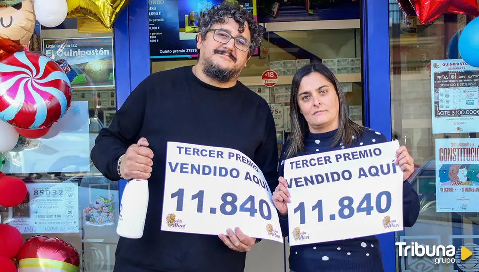 Los loteros "de barrio" que han repartido el tercer premio en Astorga: "A la segunda"