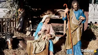 Arrancan la cabeza de la figura del niño Jesús del belén ubicado plaza San Marcelo de León