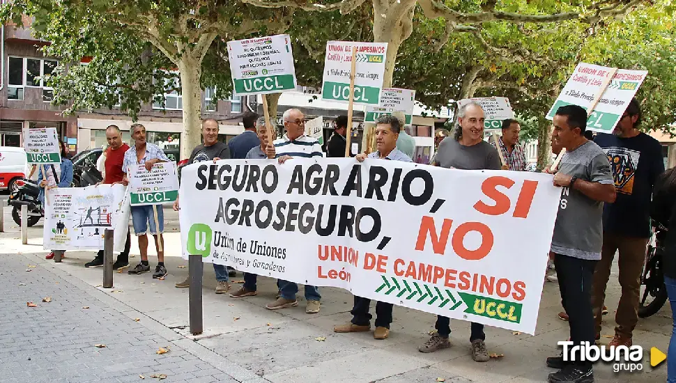 La Unión de Campesinos de León reclama en las calles a Agroseguro que no abandone explotaciones