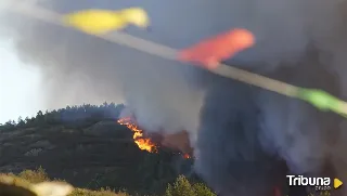 Declarado un incendio forestal de nivel 1 en Brañuelas, con once medios trabajando en su extinción