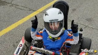 Aitor Otamendi, piloto ponferradino de tan sólo 6 años, campeón de Karting de Castilla y León